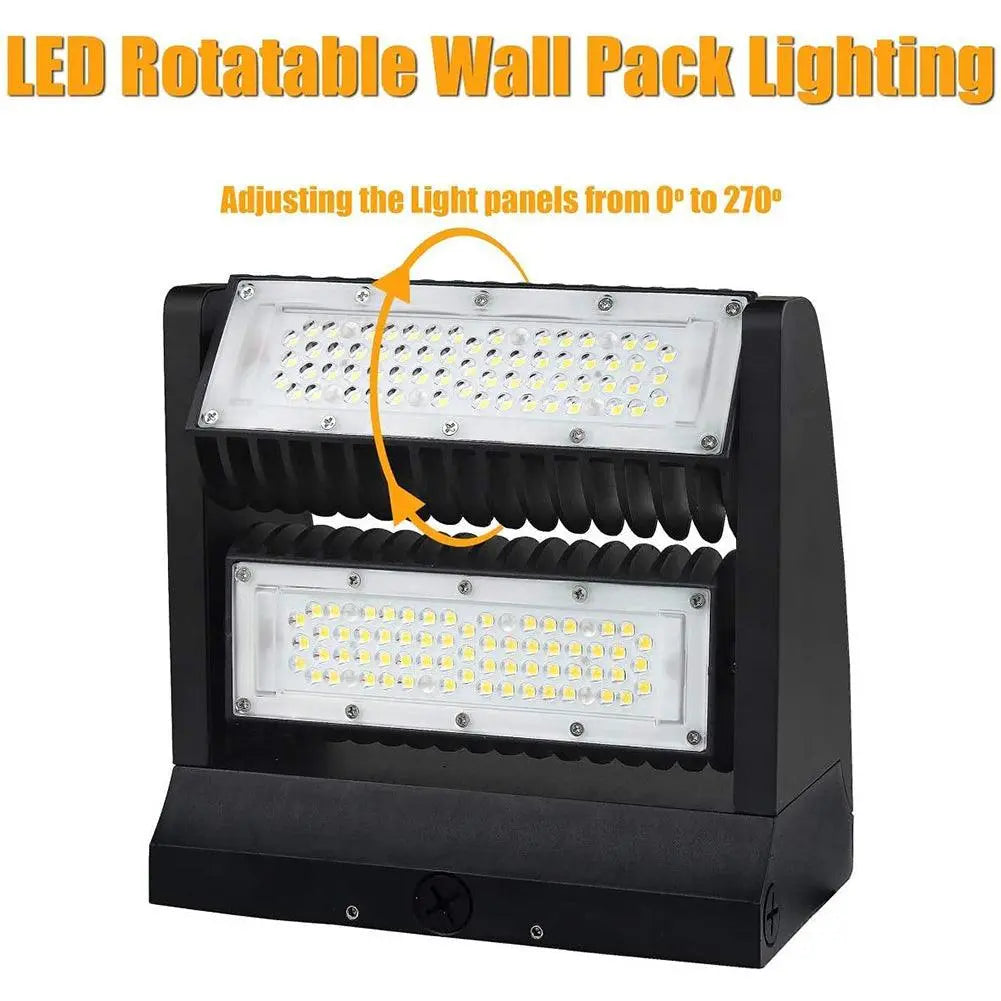 LED Wall Pack Rotatable Adjustable Wall Lights. - Dephen