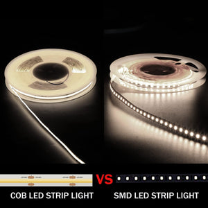 COB LED Strip Lights 65.6ft/20m, 4000K White, DC48V, CRI90+ - Dephen