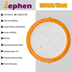 150W LED Explosion Proof Light 24750Lm 5700K UFO High Bay Industrial Lighting - Dephen