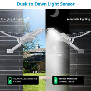 150W Solar Street Lights Outdoor lamp,Dusk to Dawn Solar LED Pole Light - Dephen