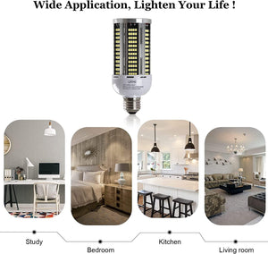400W Equivalent LED Corn Light Bulb,5040Lumen 5000K 36W with E26 Base, 2Pack - Dephen