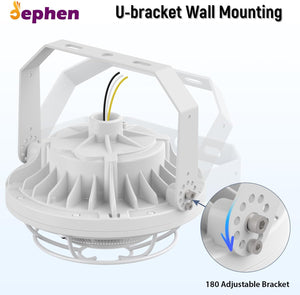 60W LED Explosion Proof Light 7200 Lumen 5700K, UL 844 Certified Class I Division II High Bay Warehouse Lighting IP66 Waterproof Dephen