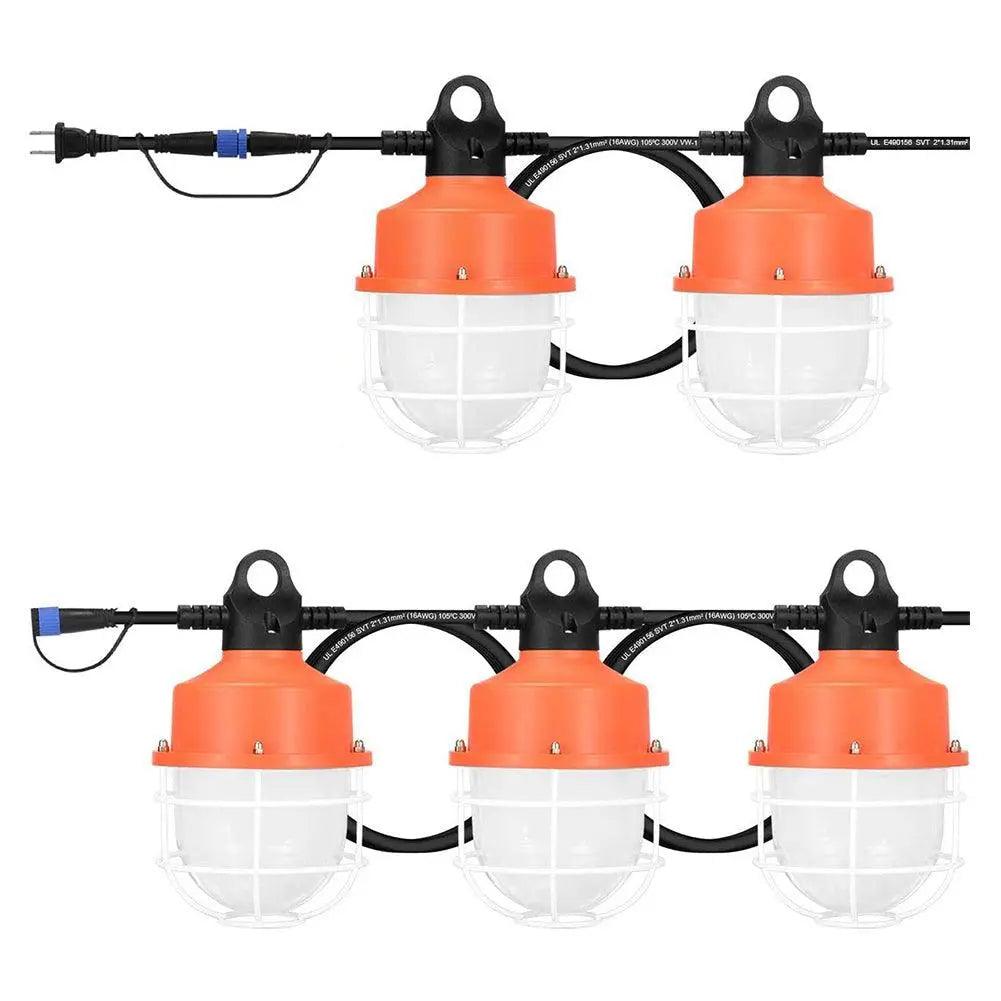 100W LED Construction Work Light 50ft 12000Lm 5000K Linkable LED Construction Lights - Dephen