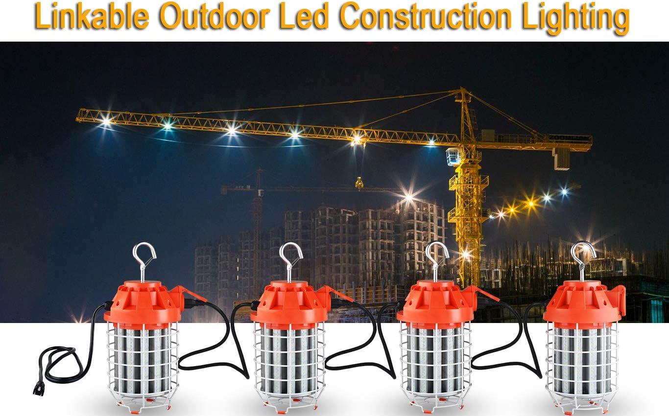 100W LED Temporary Work Light-14000Lumen Construction Lights 5000K Lin ...