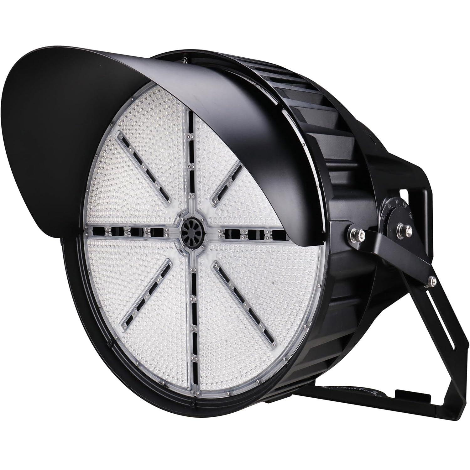 1200W LED Stadium Lights - 168,000LM Flood Lights Outdoor 5000K, 120-277Vac IP65 10KV Surge Arena Lights, 30 Degree Beam Angle LED Flood Lighting with 0-10V Dimmable UL-Listed Dephen