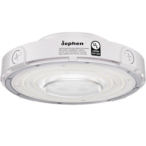 60W Round LED Canopy Lights, 5000K, 6900Lumens AC120-277V (UL-Listed) Dephen