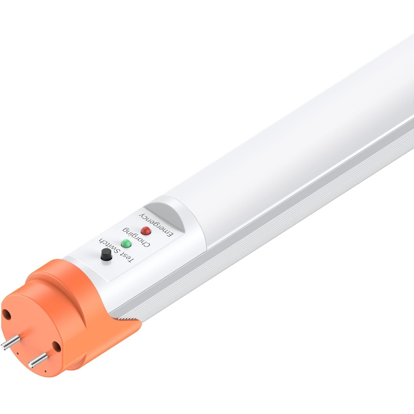 Emergency T8 LED Tube 4ft with Battery Backup, 5000K 18W Aluminium Dual Ended G13 Tube Bulbs Integrate 8W 960LM 90min Emergency Lighting, UL-Listed Dephen