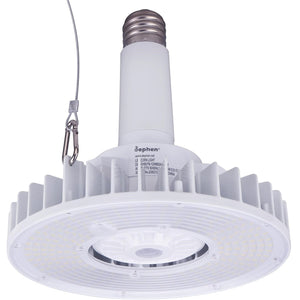 120W UFO High Bay LED Light Bulb - 18600Lm 5700K, E39 Mogul Base, Compatible with Motion Sensor, UL-Listed Dephen