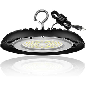 UFO LED High Bay Light 150W, 5000K Plug in Shop Lights, 16,500M Dephen
