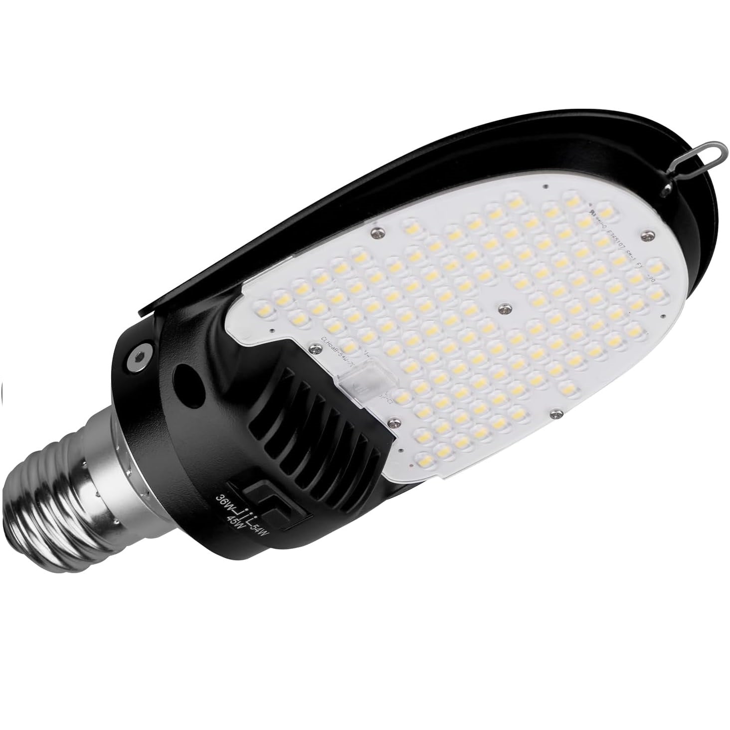 54W LED Corn Bulb Rotatable Mogul Base E39 7300Lm (200W Metal Halide Eq.), 5000K White 180° Beam Angle Outdoor Area Lighting for Shoebox Parking Lot Lighting Fixture,Wall Pack,Street Dephen