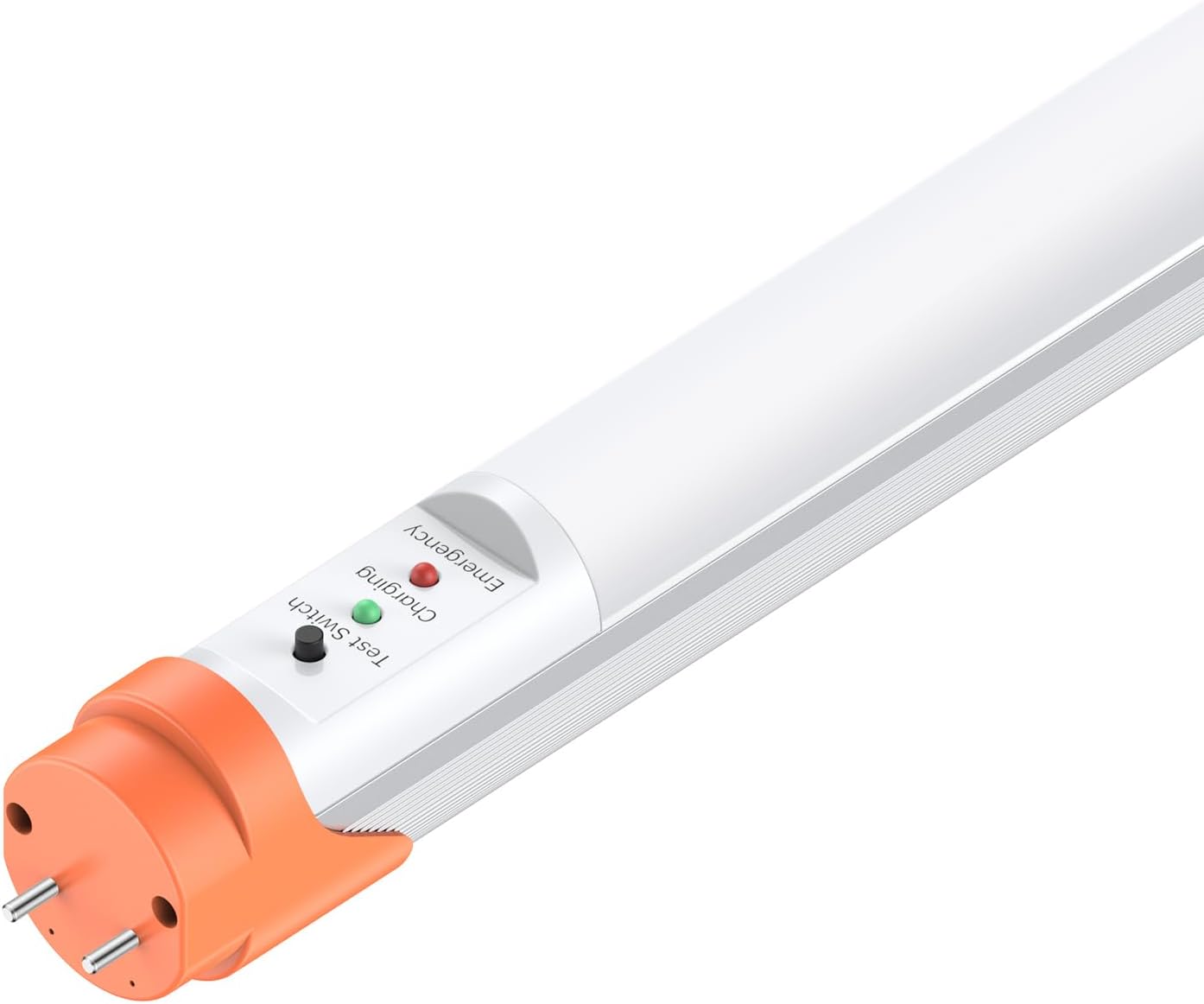 Emergency T8 LED Tube 4ft with Battery Backup, 5000K 18W Aluminium Dual Ended G13 Tube Bulbs Integrate 8W 960LM 90min Emergency Lighting, UL-Listed Dephen