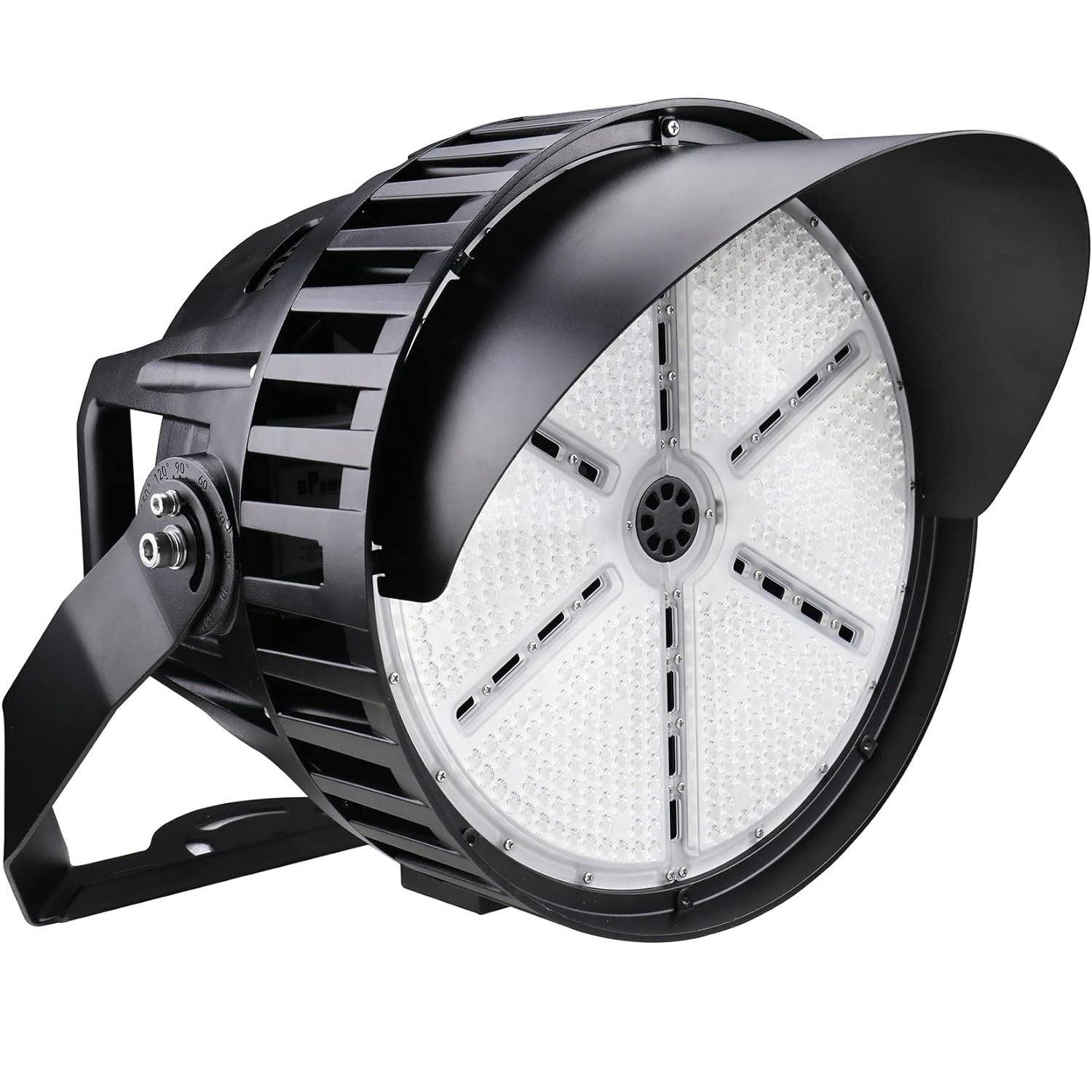 500W Led Stadium Light - 277-480Vac - 70000 Lumens 5000K, 0-10V Dimmable IP65, 30 Degree Beam Angle, UL-Listed Dephen