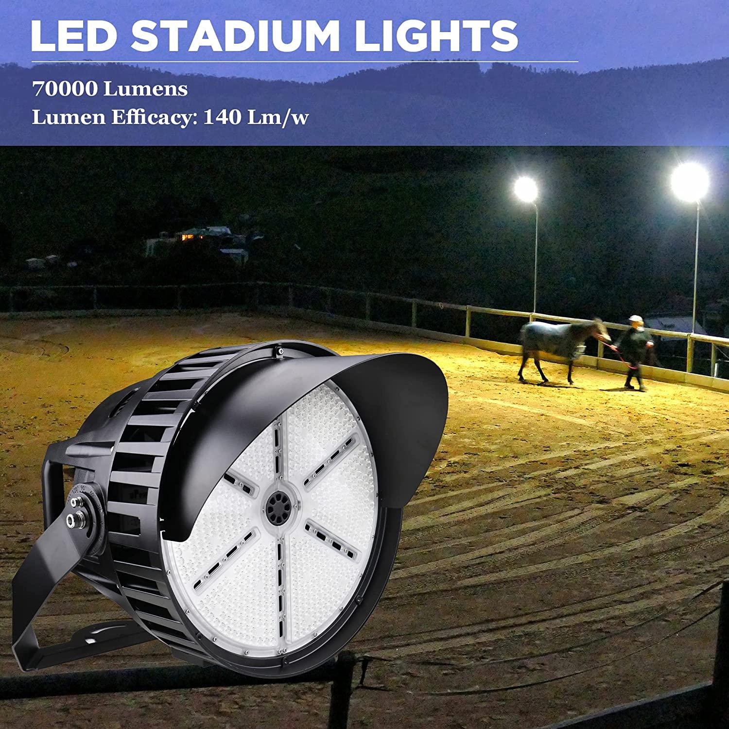 500W LED Sport light，LED Stadium Light5000K 70000LM - Dephen
