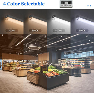4FT Emergency LED Linear Light, 5280Lm Shop Lights,40W/30W/20W & 3000-5000K 4CCT Tunable,UL-Listed Dephen