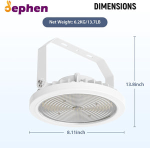 150W LED Explosion Proof Light 22350Lm 5700K - UL 844 Certified Class I Division II, IP66 Waterproof, 3/4" NPT/Bracket Dephen