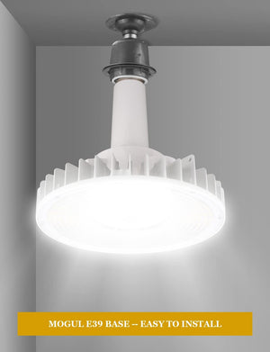120W UFO High Bay LED Light Bulb - 18600Lm 5700K, E39 Mogul Base, Compatible with Motion Sensor, UL-Listed Dephen
