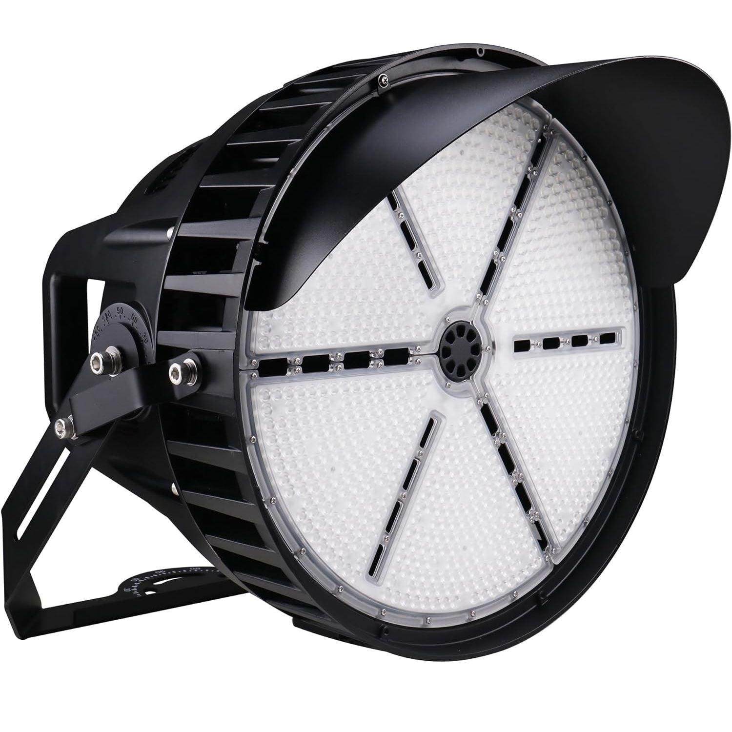 750W LED Stadium Lights Outdoor - 112,500LM Arena Lights 5000K, 30 Degree Beam Angle Stadium LED Flood Lights, 0-10V Dimmable IP65 Flood Lights Outdoor 120-277Vac UL-Listed Dephen