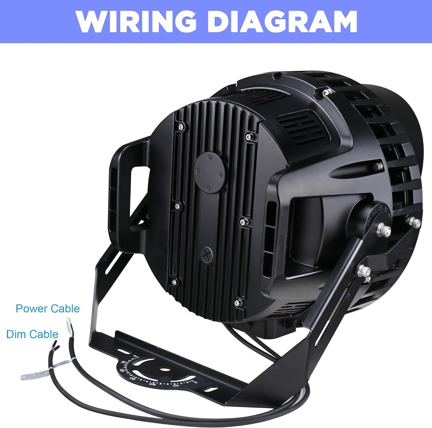 750W LED Stadium Lights Outdoor - 112,500LM Arena Lights 5000K, 30 Degree Beam Angle Stadium LED Flood Lights, 0-10V Dimmable IP65 Flood Lights Outdoor 120-277Vac UL-Listed Dephen