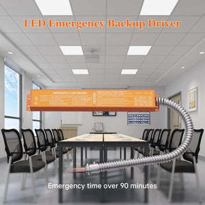 Emergency LED Driver 20W, Rechargeable Battery Backup Driver 100V-347VAC, Over 90mins Emergency Time, UL Listed Dephen