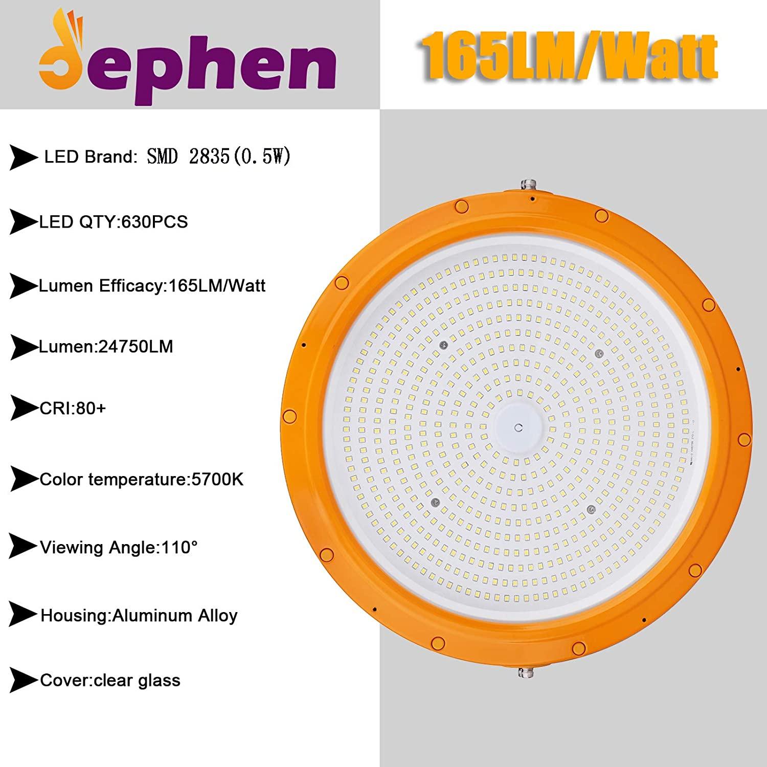 150W LED Explosion Proof Light 24750Lm 5700K UFO High - Dephen
