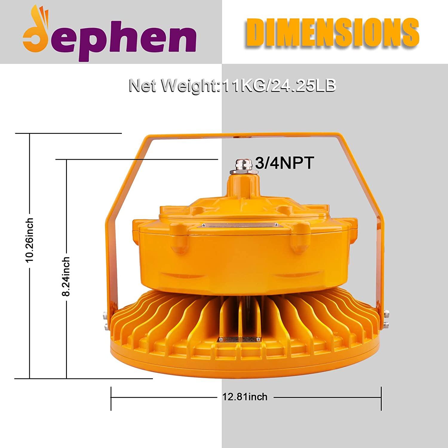 150W LED Explosion Proof Light 24750Lm 5700K UFO High - Dephen